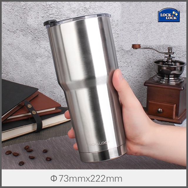 [LOCK&LOCK]LY GIỮ NHIỆT LOCK&LOCK SWING TUMBLER-LHC4138SLV (880ML)