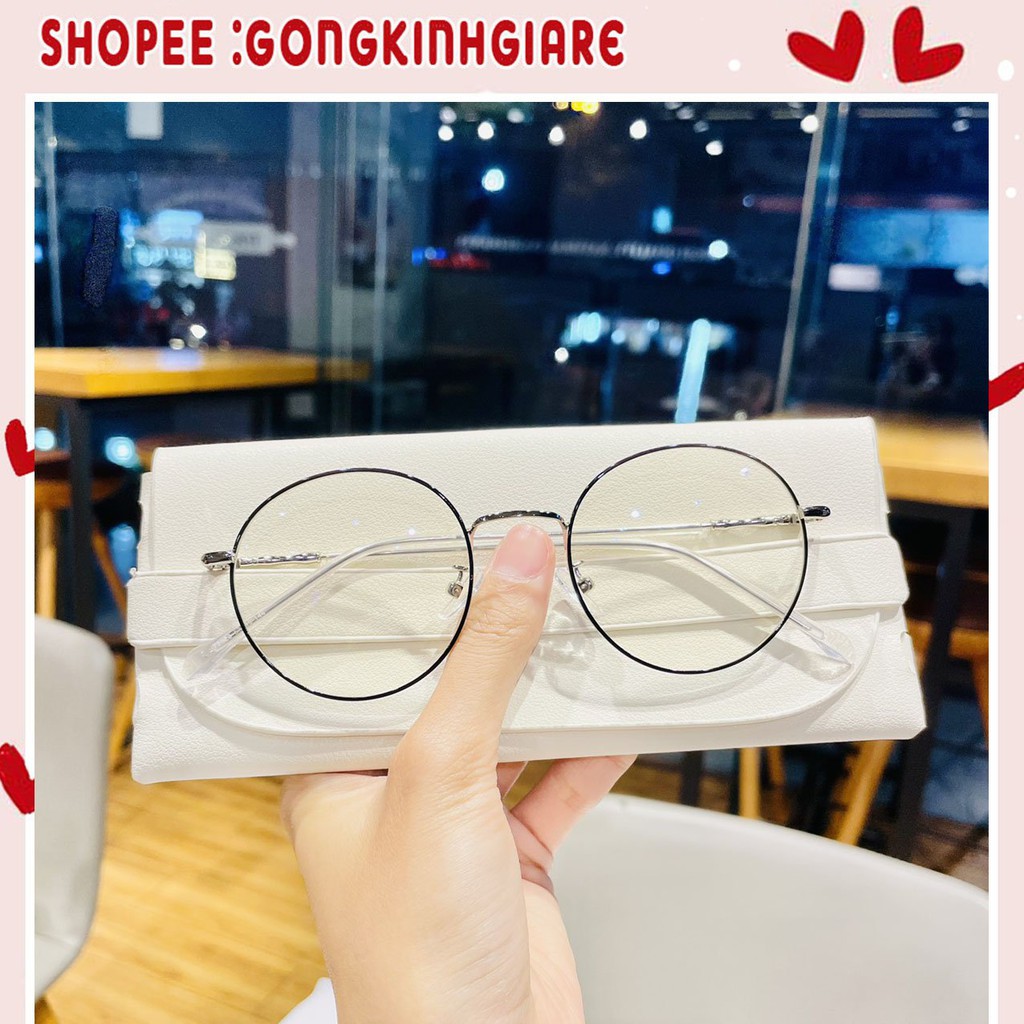 Kính gọng mảnh tròn nam nữ Emilie eyewear chất liệu kim loại phụ kiện thời trang 72323 | BigBuy360 - bigbuy360.vn