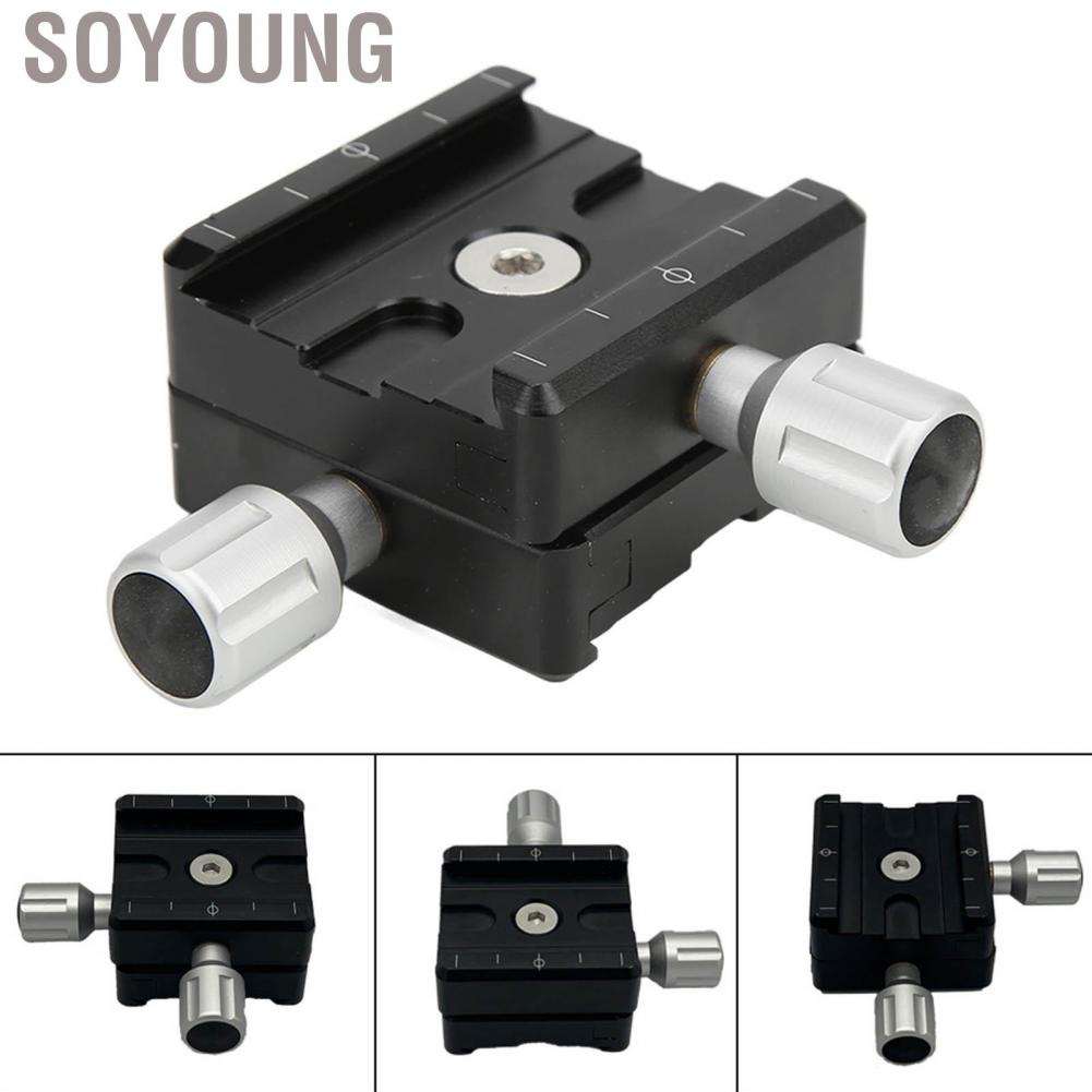 Soyoung Quick Release Plate Mount Adapter Clamp Tripod Head Two Way Type For