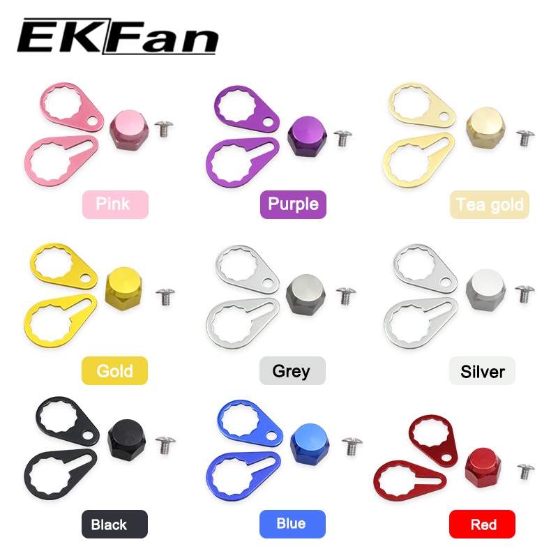 Ekfan Trái / Phải Đai ốc tay phải M8 daiwa M7 Shimano cho Baitcasting Câu cá Reel Các bộ phận tự làm với vòng đệm và vít có thể điều chỉnh