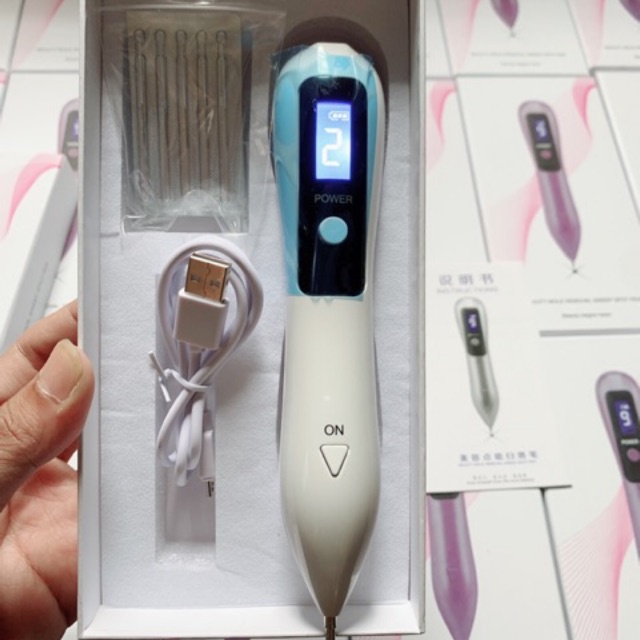Máy đốt nốt ruồi mụn thịt tàn nhang 9 cấp độ Tặng kèm 2 kim