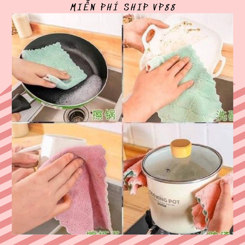 KHĂN LAU NHÀ BẾP, LAU BÁT SIÊU THẤM (Nhỏ) 2395 Miễn Phí Ship