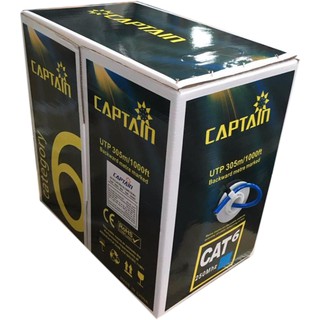 Cuộn dây cáp mạng captain cat6 utp cca br 305m xanh