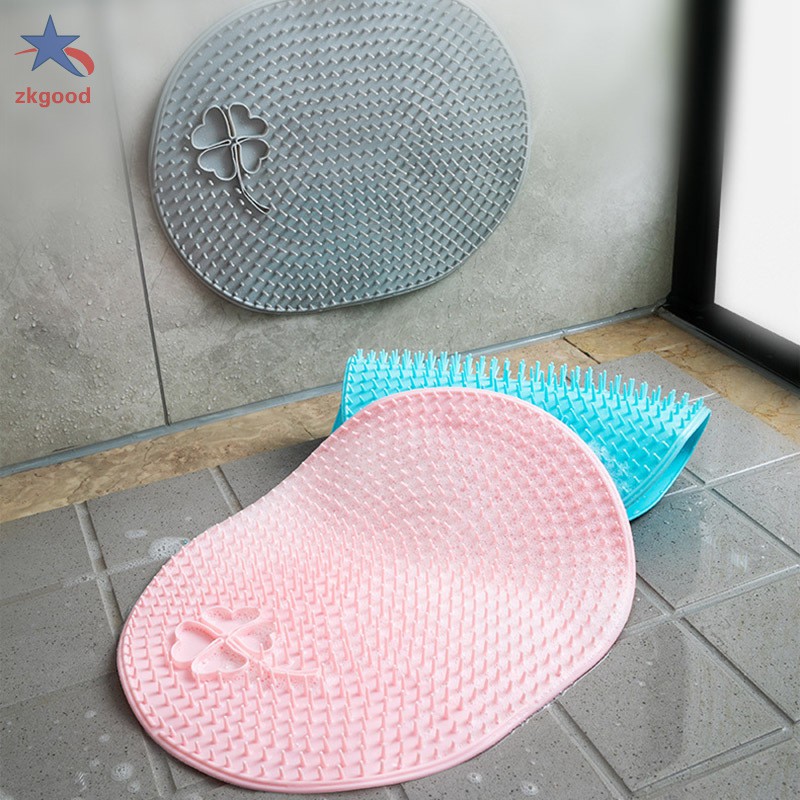 Tấm silicone dùng cọ và massage lưng và chân khi tắm