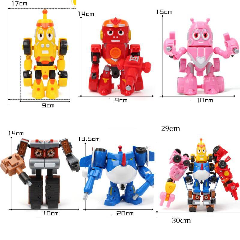 set Larva Toy Robot Creative Fun Assembly Transformation Toy Cute Anime Mecha Action Figure Model Birthday Gift for Kid
