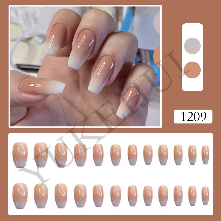 Bộ 24 Móng Tay Giả 1209 YUKEHUI Chất Lượng Cao