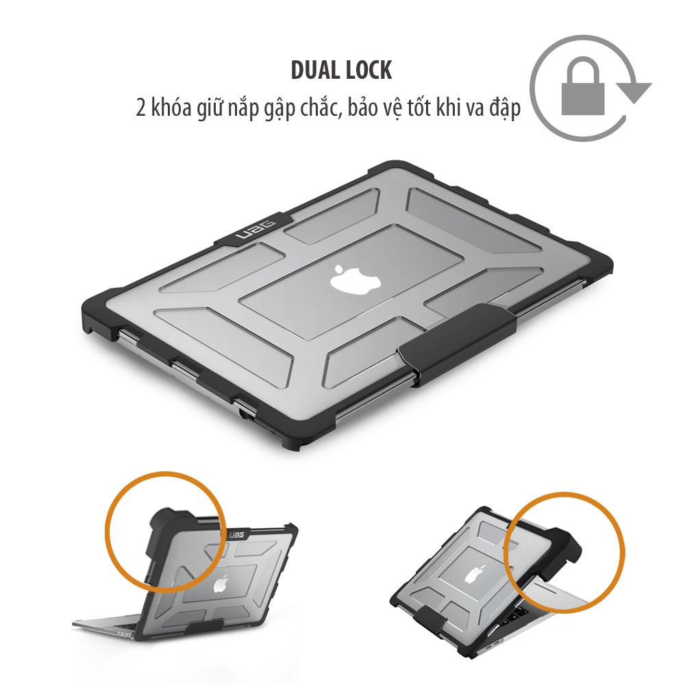 Vỏ ốp bảo vệ MacBook Pro 13″/Macbook Pro 15&quot; thế hệ 4 UAG Plasma - ICE (4th Generation)