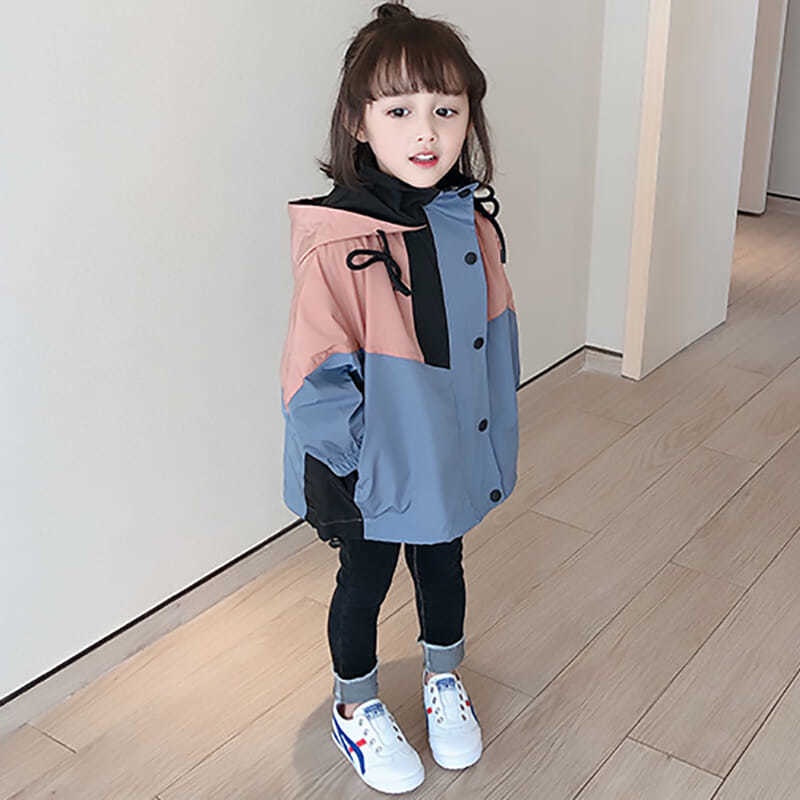 Áo khoác chống gió thời trang cho bé gái