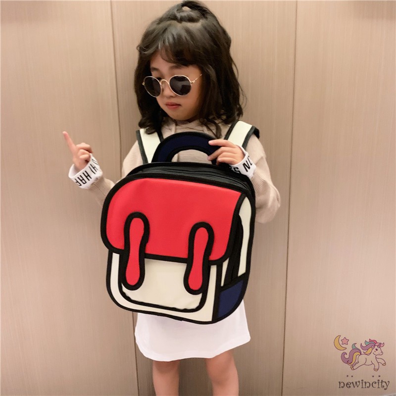 Ba lô in họa tiết hoạt hình 3D dành cho học sinh