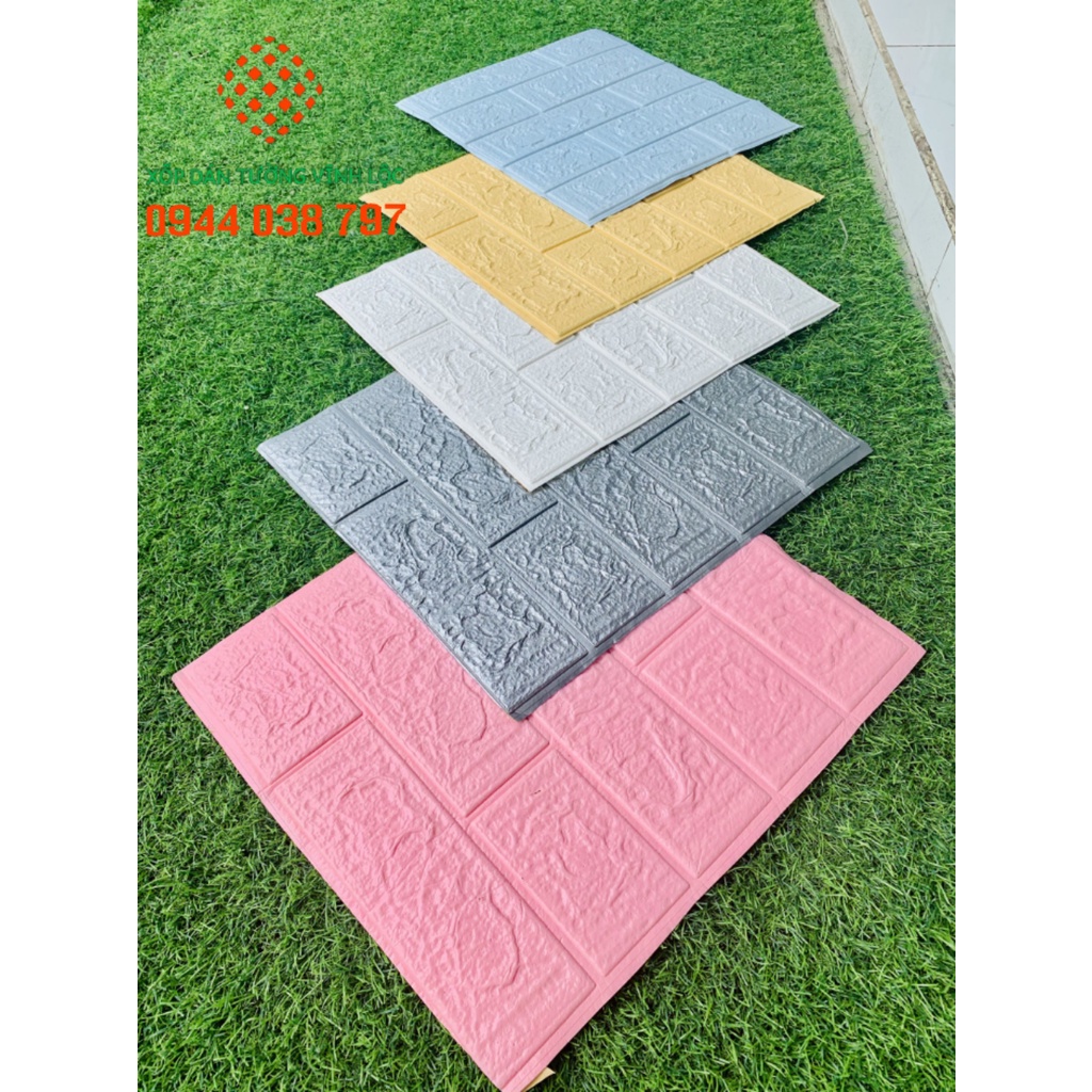 Xốp Dán Tường Giả Gạch 35cm x 38cm nhiều màu sắc