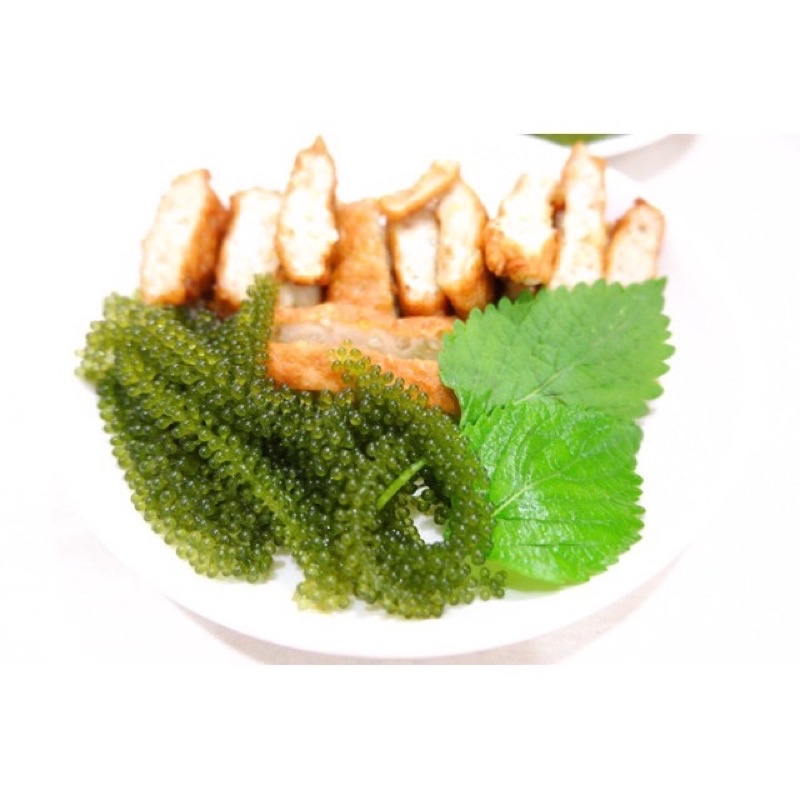 [Sale] Hộp 100g (5gói 20g) Rong Nho Tách Nước GREEN FOOD, Rong Nho Khánh HòaTươi Ngon, Bổ Dưỡng, Tốt Cho Sức Khỏe