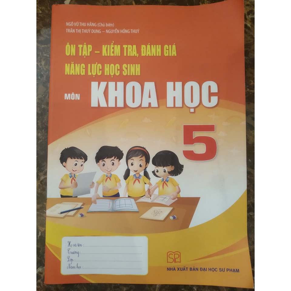 Sách - Ôn tập kiểm tra đánh giá năng lực học sinh môn Khoa học lớp 5