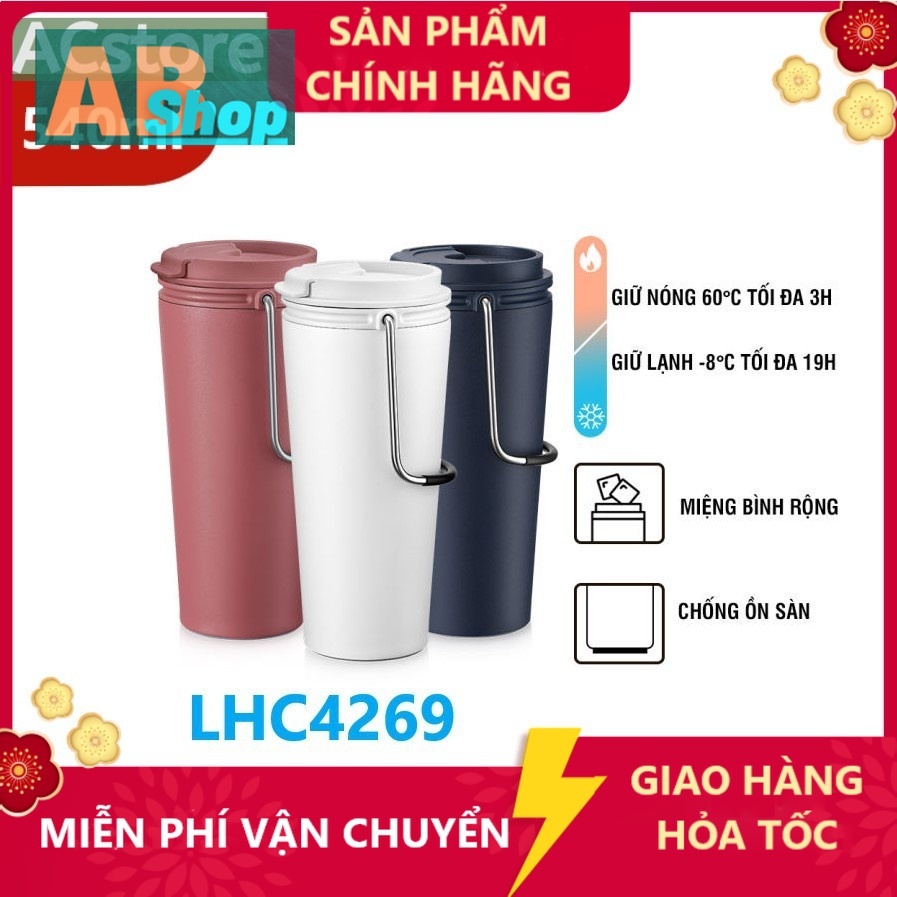 Ly Giữ Nhiệt Lock&Lock LHC4269 540ml - Hàng Chính Hãng, Mở Nắp Một Chạm, Chất Liệu Thép Không G