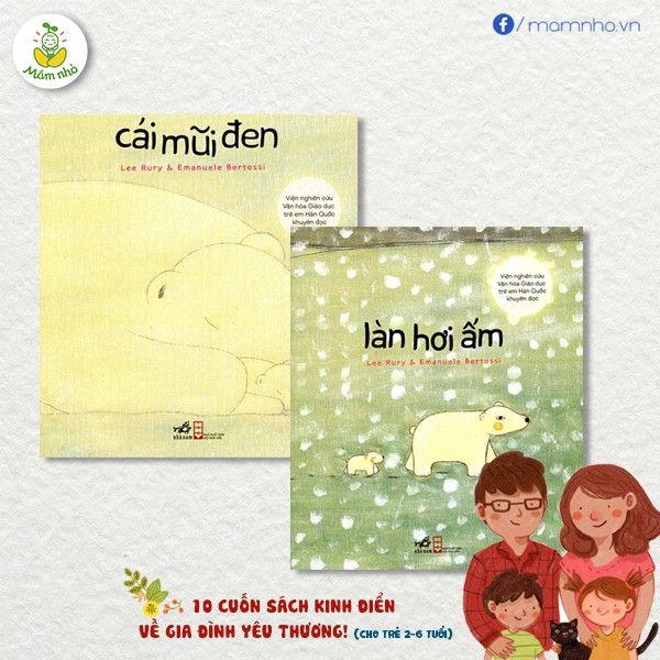 Sách - bộ 2 cuốn - Cái mũi đen / Làn hơi ấm - có mã lẻ