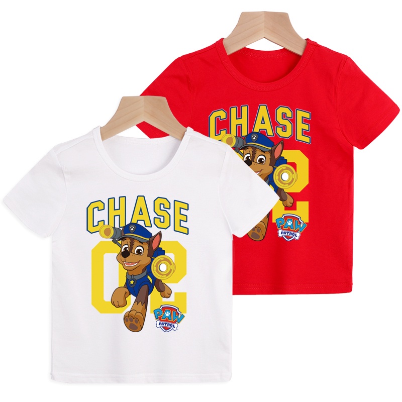 Áo thun bé trai và bé gái in hình Paw Patrol, Áo đội chó cứu hộ, Chất liệu cotton thoáng mát mềm mịn, SSSHOP