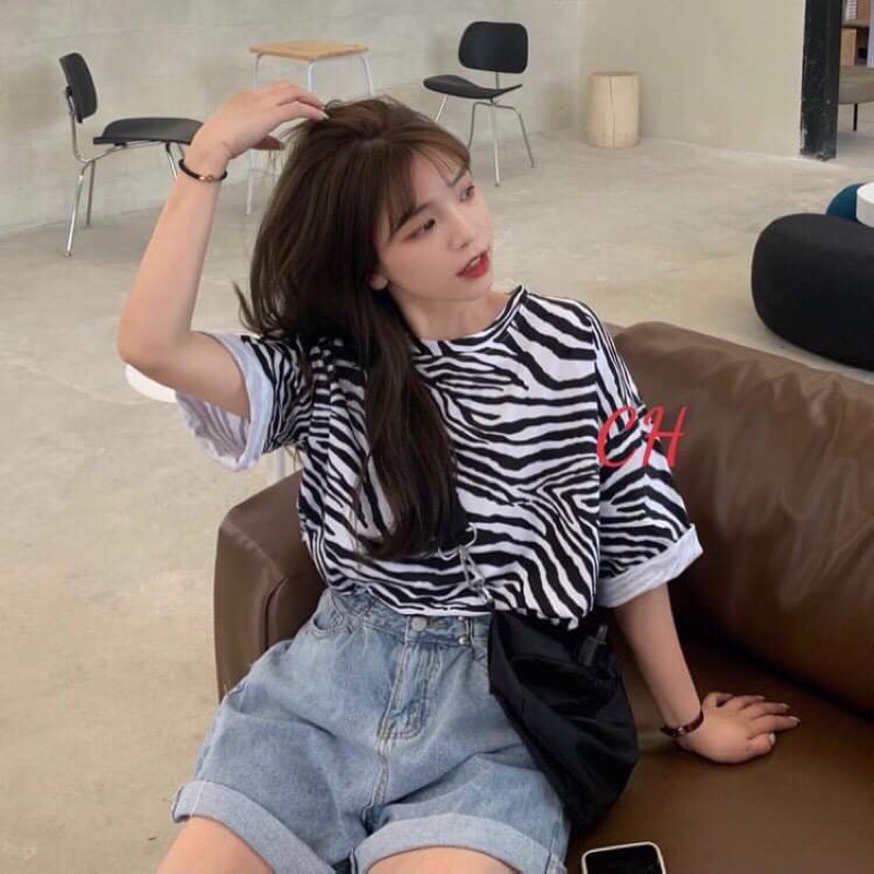 Áo loang vằn chất cotton su CON987