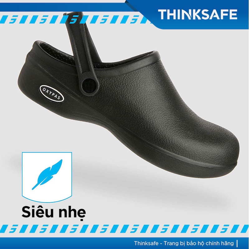 Giày chống trượt Safety Jogger Oxypas Bestlight OB SRC thoáng khí, dùng cho Spa, nhà bếp, thực phẩm