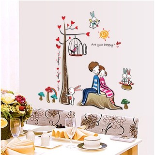 Decal dán tường Đôi tình nhân 2-PK118