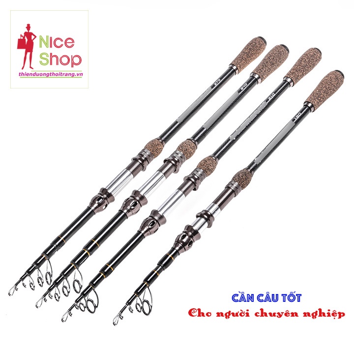 Cần câu cá gấp gọn bằng nhôm cacbon siêu nhẹ chắc chắn thiết kế cầm tay - OT0528