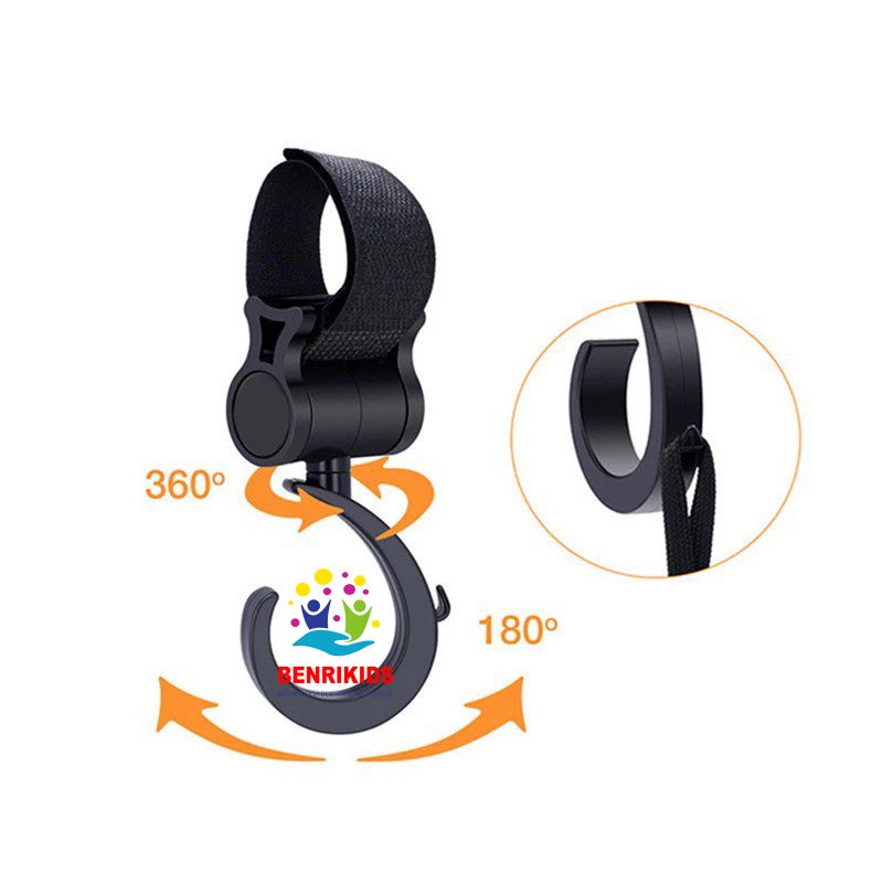 Móc Treo Đồ Tiện Dụng Treo Balo Bỉm Sữa Siêu Bền Chắc Chắn Gắn Xe Đẩy, Treo Nôi Vô Cùng Tiện Lợi Cho Mẹ Và Bé