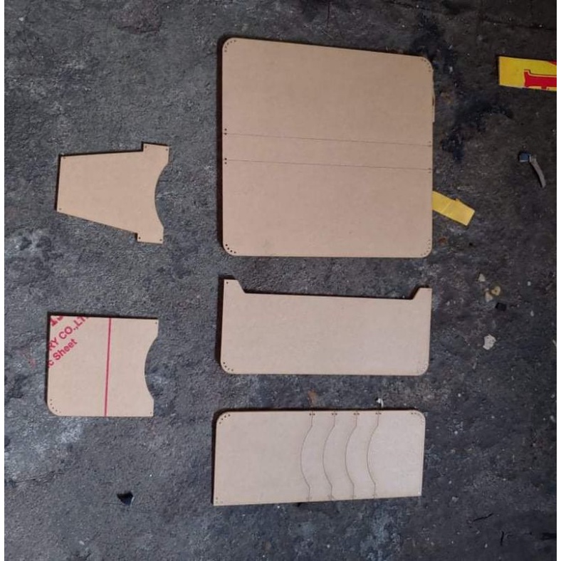 Mẫu rập ví dài gập đôi nhiều ngăn thẻ, leather pattern