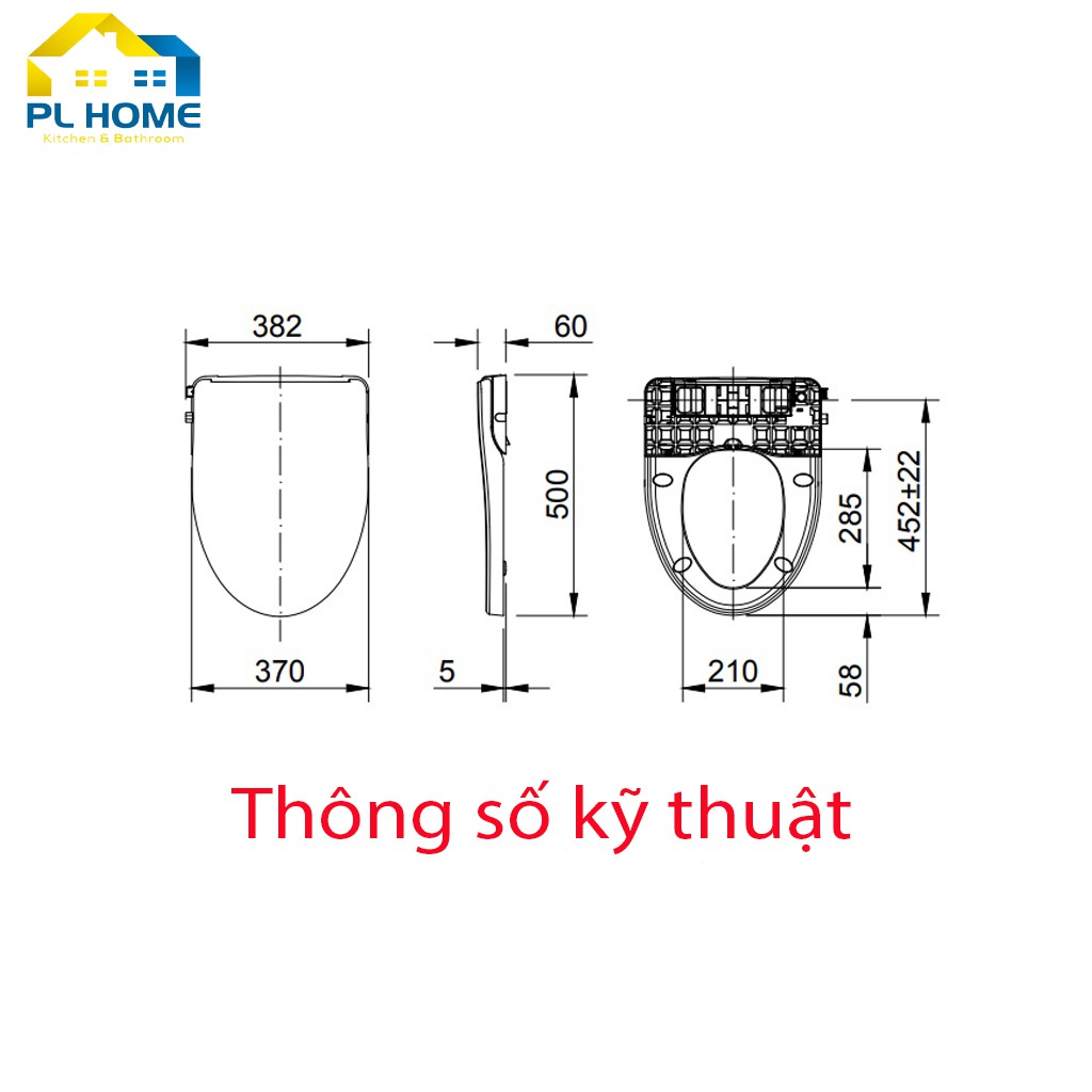 Nắp rửa bồn cầu cơ thông minh INAX CW-S15VN chính hãng