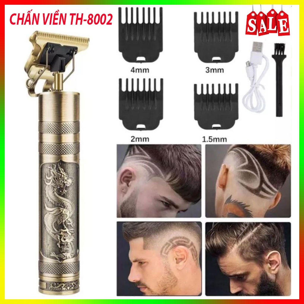 Tông đơ,tăng đơ đa năng chấn viền - cắt tóc gia đình vỏ thép TH-8002