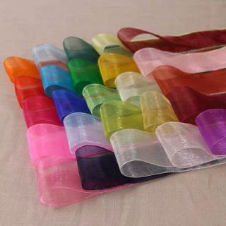 Full cuộn 45 mét ruy băng voan lưới kính 3cm siêu xịn đẹp