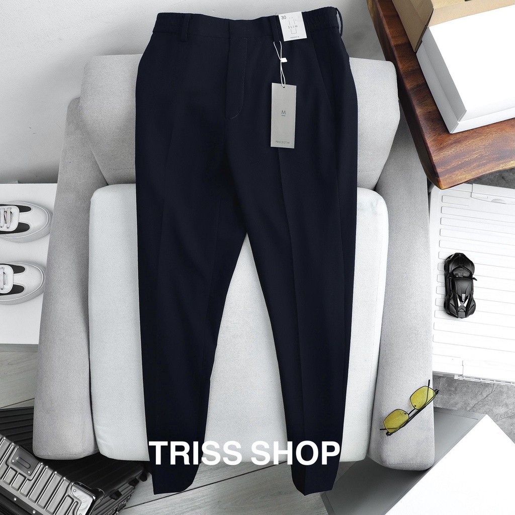 Quần Âu Cạp Chun Project M Form Slimfit, Vải Co Dãn Sang Trọng