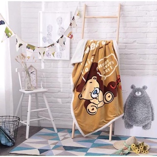 Chăn lông cừu cho bé nhập khẩu cao cấp[1mx1m4 nặng 1kg]