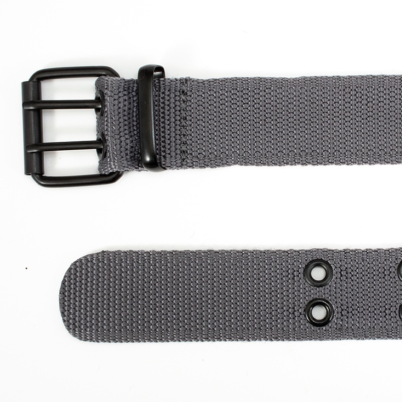 Thắt Lưng Vải Canvas Sợi Nylon Bện Dây Khóa Kim Loại 3.8cm Cho Nam Nữ