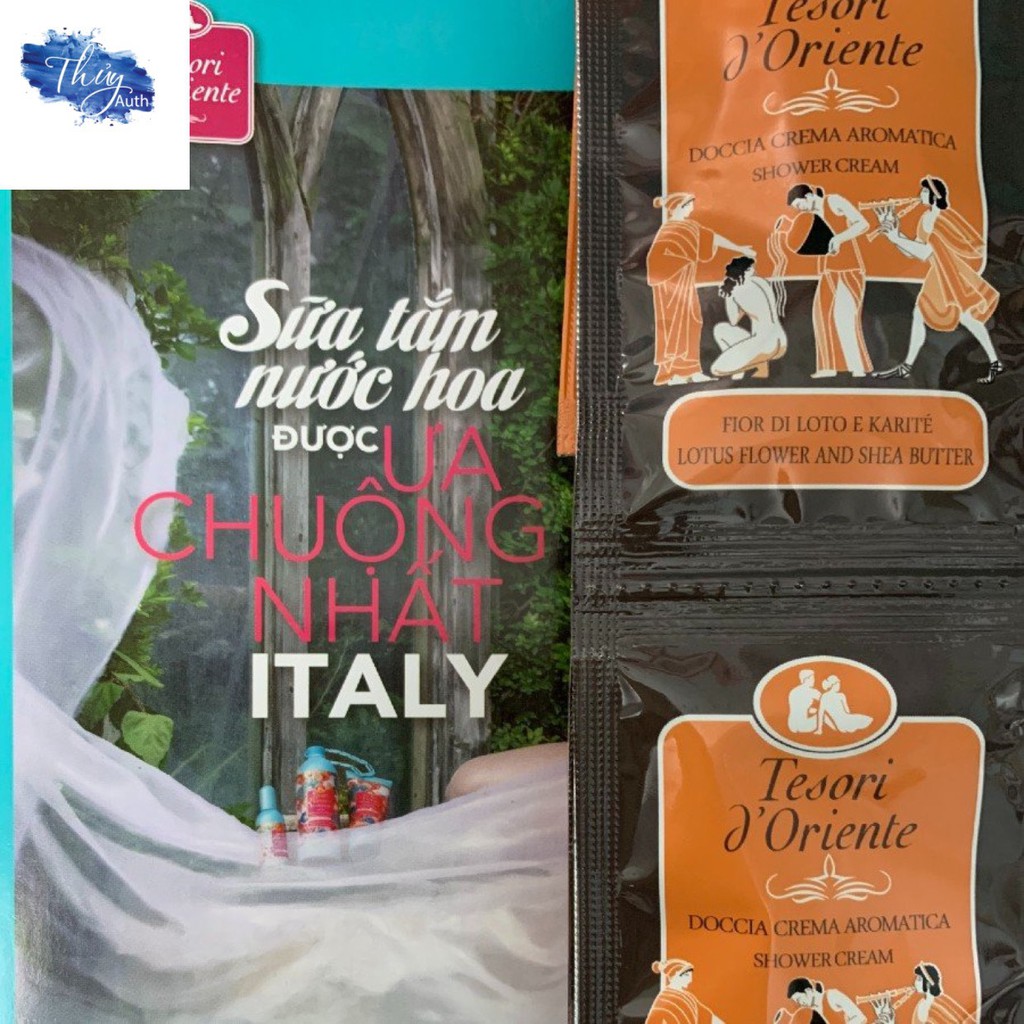 [ Hàng Mẫu Thử ] Gói Sữa Tắm Nước Hoa Lưu Hương Tesori D'Oriente - Sữa Tắm Xích Tesori D'Oriente Italia Gói 7ml | BigBuy360 - bigbuy360.vn