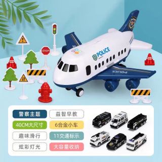 Đồ chơi máy bay cảnh sát cỡ lớn cho bé