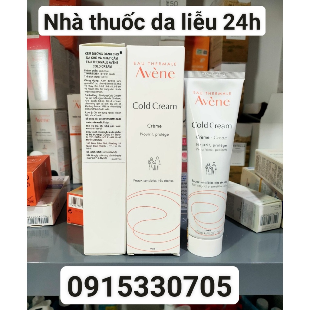 Kem dưỡng ẩm, chống khô da Avene Cold Cream 100ml