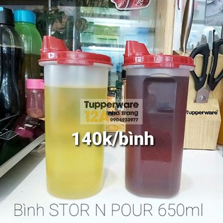 bình dầu 650ml tupperware