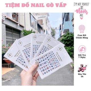 Sticker dán móng thương hiệu hot nhiều mẫu 2022