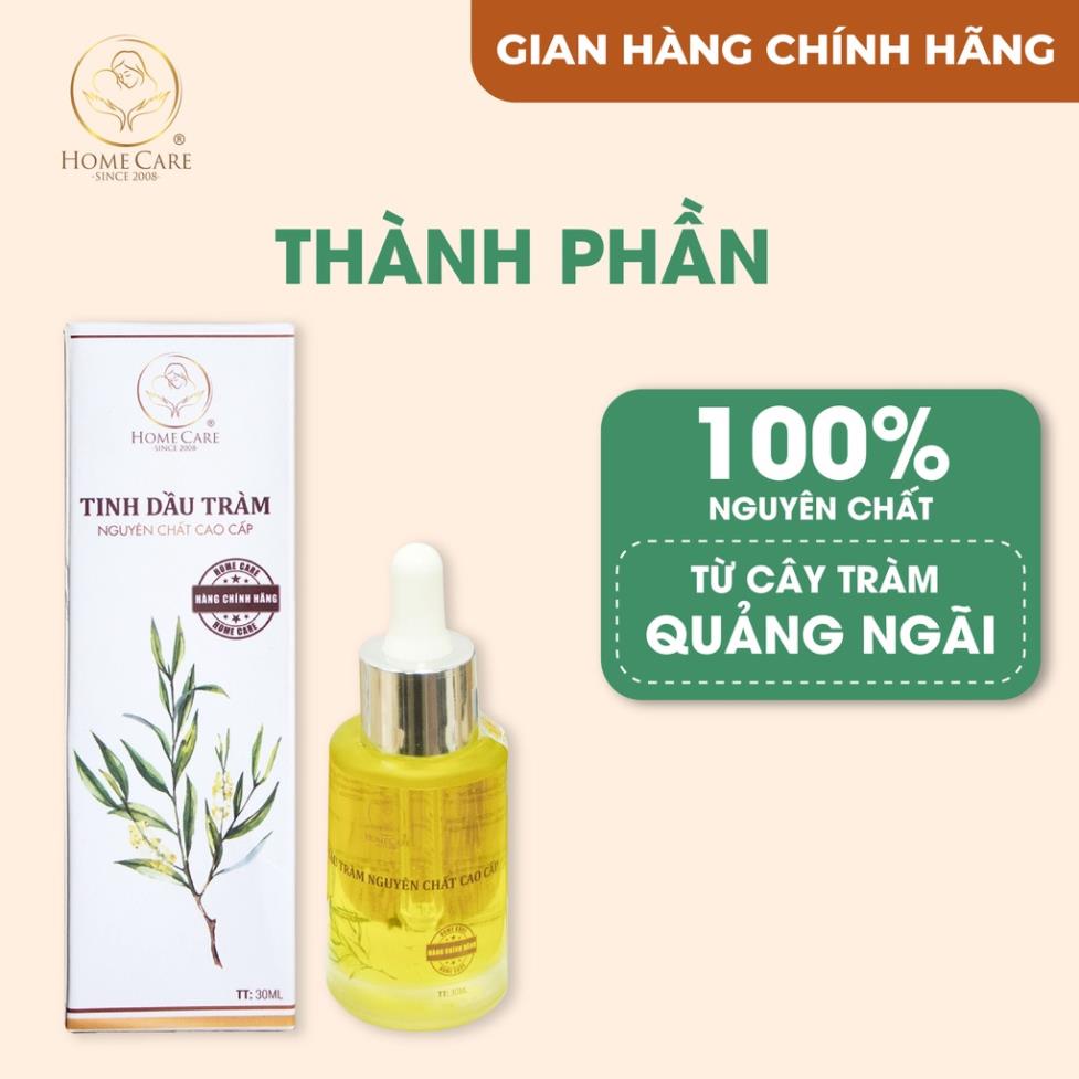 Tinh dầu tràm nguyên chất 100% Home Care giữ ấm tránh gió, xua đuổi côn trùng, bảo vệ hệ hô hấp cho bé và gia đình