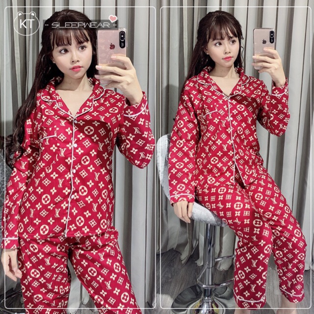 ĐỒ BỘ MẶC NHÀ PIJAMA KATE THÁI TAY/ QUẦN DÀI FULL VIỀN