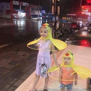 Áo mưa con vịt cho bé yêu