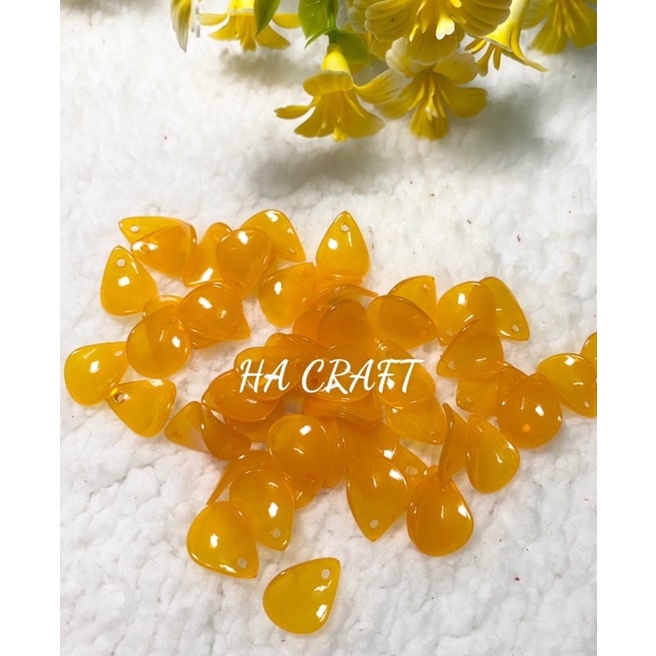 Cánh mai nhỏ các màu, vật liệu làm hoa đá pha lê Handmade