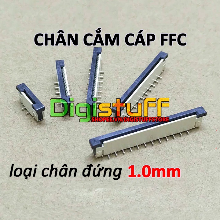 Chân cắm cáp bẹ loại chân đứng 1.0mm