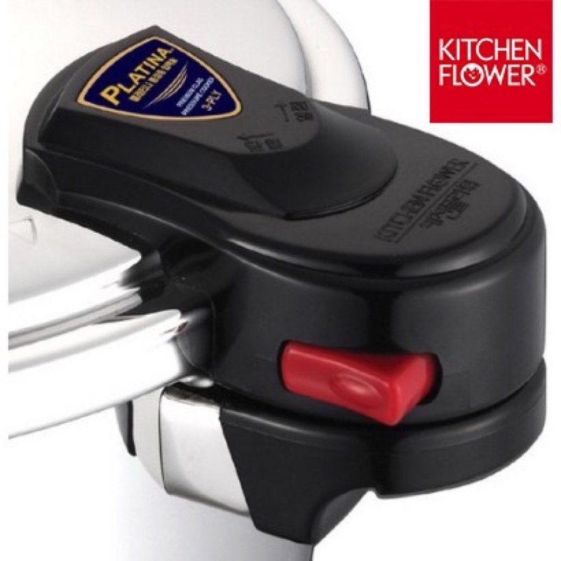 Nồi áp suất đúc nguyên khối bếp từ 3.5 lít Inox KITCHEN FLOWER PLATINA, sản xuất Hàn Quốc/Hàng nhập khẩu/Chính hãng