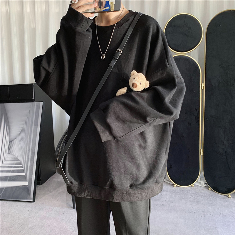 Áo Thun Nam Dài Tay Cổ Tròn Thời Trang Hàn Quốc