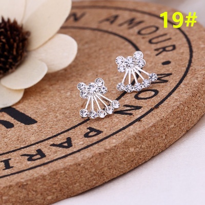 Bông Tai Hình Hoa/ Ngôi Sao/ Hình Học Đính Ngọc Trai Bằng Bạc 925 Thời Trang A218