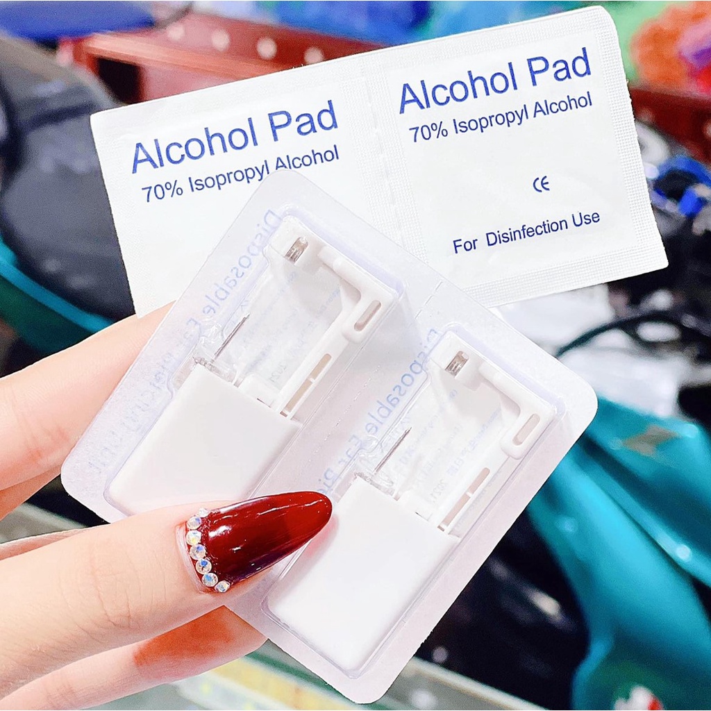 Dụng cụ bấm lỗ tai 1 lần vô trùng, sử dụng tại nhà, an toàn dễ sử dụng, Dùng cho cả trẻ em và người lớn