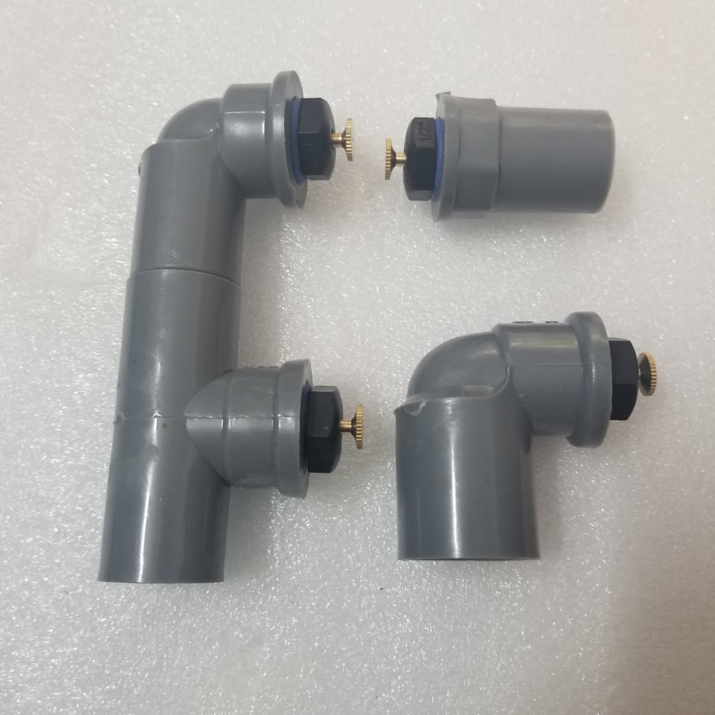 Béc phun mưa bằng nhựa điều chỉnh lưu lượng kèm nối nhanh, cút, T ren đồng