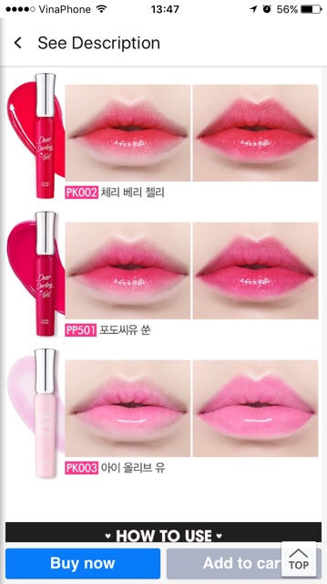 Son Dear Darling Tint nắp bạc của Etude House