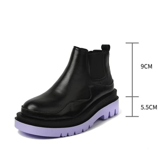 . [ Real] (ORDER) Boots ulzzang B15 đế tím hot trend . new new new . 2020 : Ad821 ❕ ↺ ♡