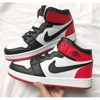Giày Jordan Air Cao Cổ Đen Gót Đỏ
