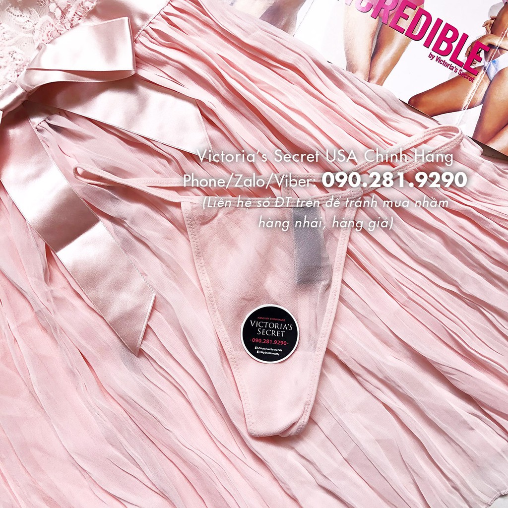 (Sleep Bill Mỹ XS) - Váy ngủ hồng xinh nơ phổi ren (46) Very gợi cảm Pleated Babydoll, Pink Millennial
